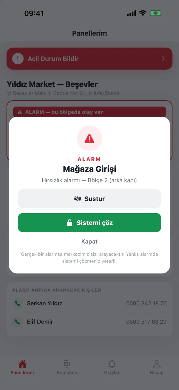 PLT Alarm uygulaması: Alarm anında haberiniz olur