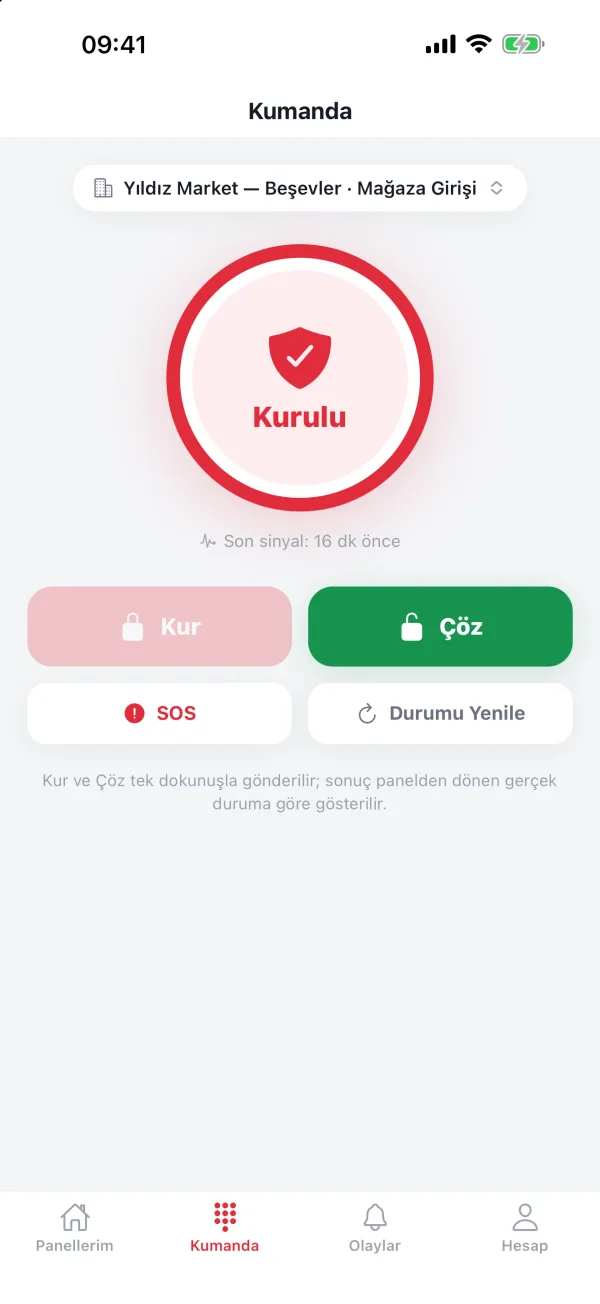 PLT Alarm uygulaması: Uzaktan kurun, çözün